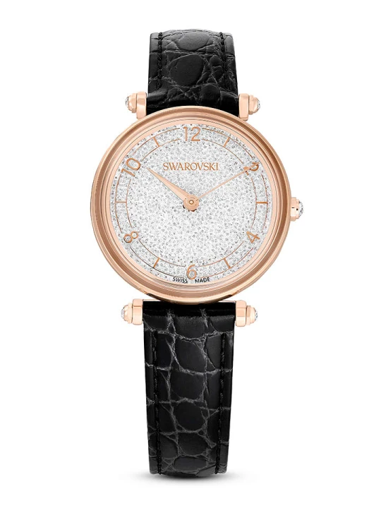 Zdjęcie produktu Swarovski Zegarek kwarcowy w kolorze różowozłoto-czarno-białym rozmiar: onesize