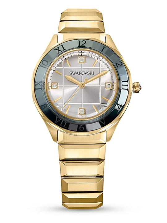 Zdjęcie produktu Swarovski Zegarek kwarcowy w kolorze złoto-zielono-białym rozmiar: onesize