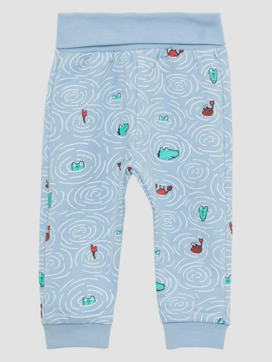 Zdjęcie produktu Sweatpants mit All-over-Print und Umschlagbund s.Oliver niebieski