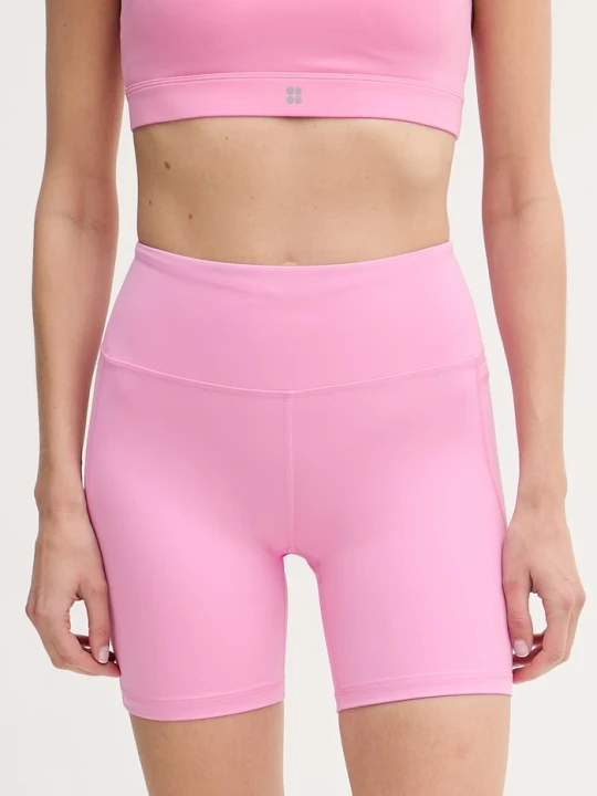 Zdjęcie produktu Sweaty Betty szorty sportowe damskie Studio różowy
