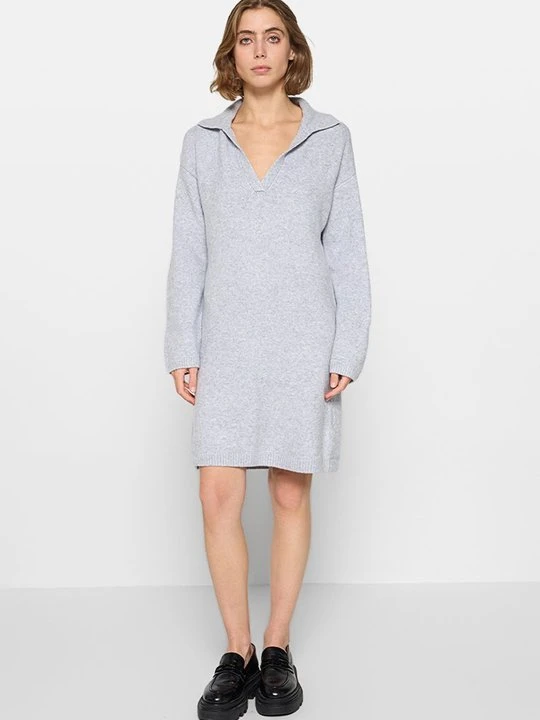 Zdjęcie produktu Sukienka dzianinowa Abercrombie & Fitch szary