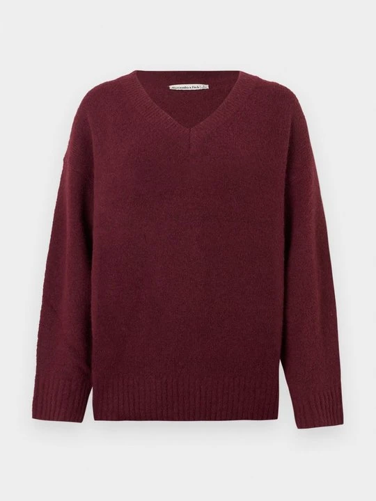Zdjęcie produktu Sweter Abercrombie & Fitch ciemnoczerwony