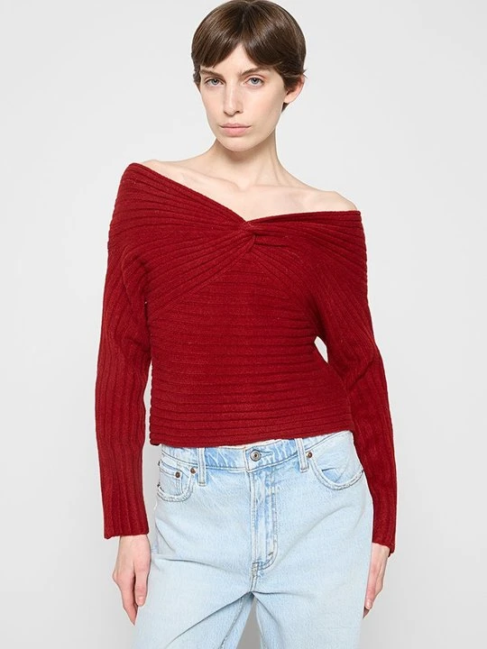 Zdjęcie produktu Sweter Abercrombie & Fitch czerwony