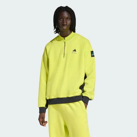 Zdjęcie produktu Sweter adidas Equipment Blocked Half-Zip Acid Yellow