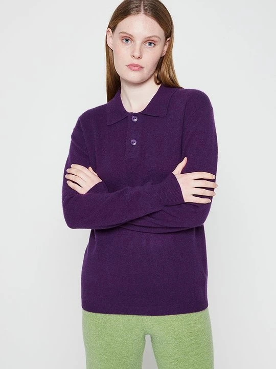 Zdjęcie produktu Sweter ALL CASHMERE fioletowy