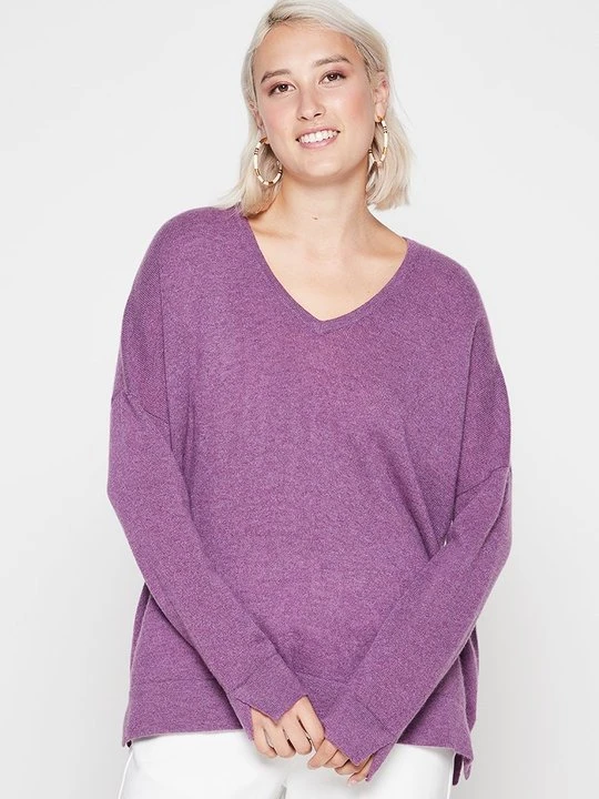Zdjęcie produktu Sweter ALL CASHMERE fioletowy