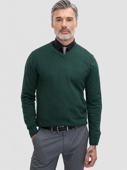 Zdjęcie produktu Sweter ARTURO SWZR000519 Giacomo Conti zielony