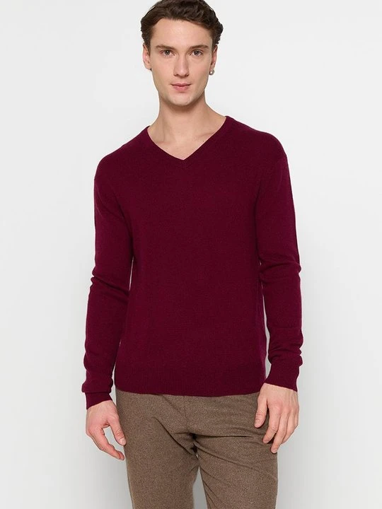 Zdjęcie produktu Sweter AUTHENTIC CASHMERE bordowy