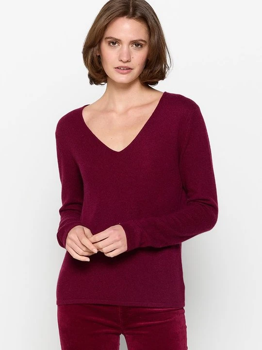 Zdjęcie produktu Sweter AUTHENTIC CASHMERE bordowy