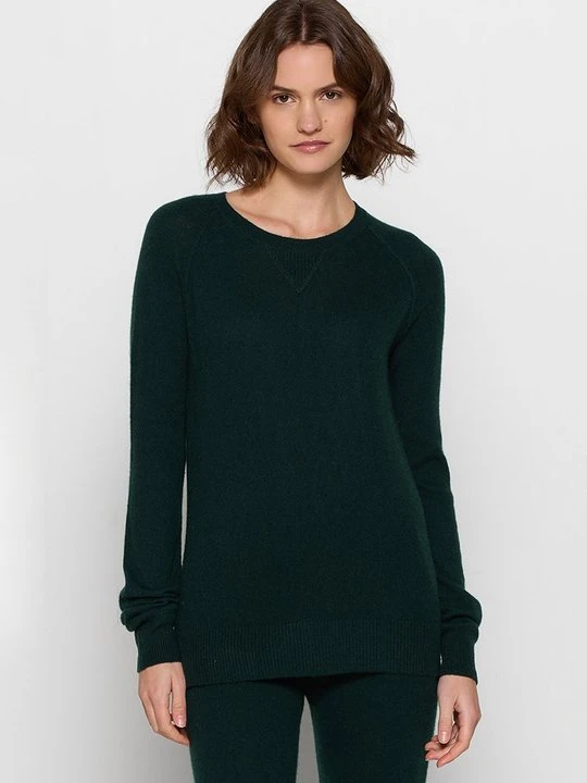 Zdjęcie produktu Sweter AUTHENTIC CASHMERE ciemnozielony