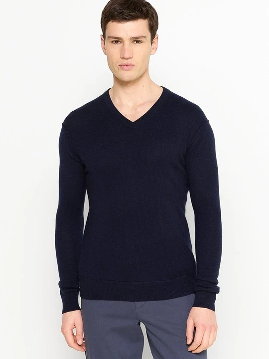 Zdjęcie produktu Sweter AUTHENTIC CASHMERE granatowy