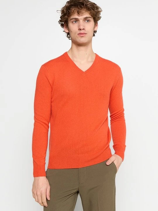 Zdjęcie produktu Sweter AUTHENTIC CASHMERE pomarańczowy