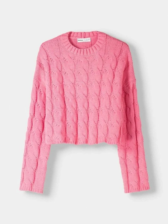Zdjęcie produktu Sweter Bershka jasnoróżowy