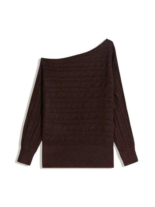 Zdjęcie produktu Sweter Bershka ciemnobrązowy