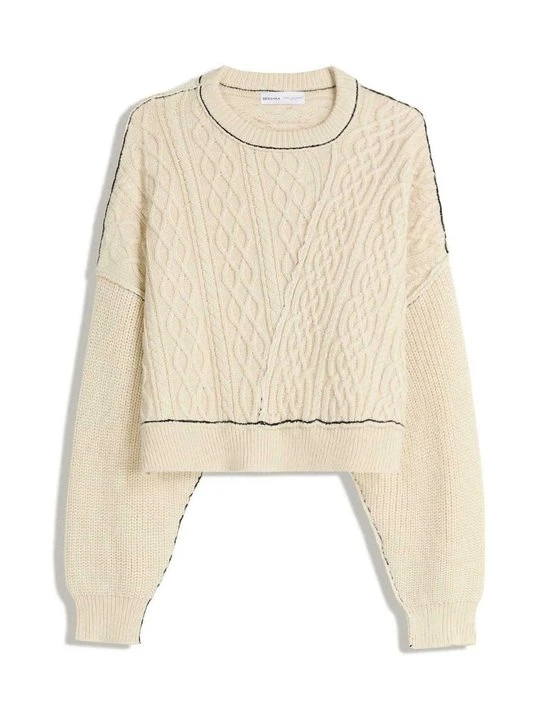 Zdjęcie produktu Sweter Bershka beżowy