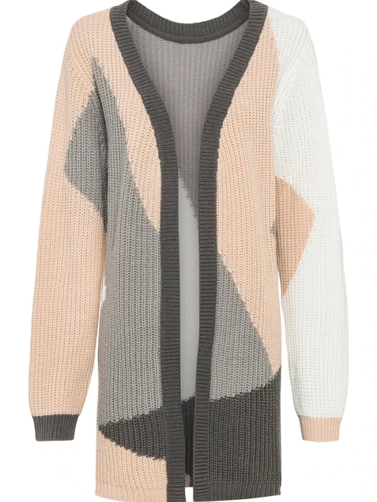 Zdjęcie produktu Sweter bez zapięcia oversize BonPrix beżowy