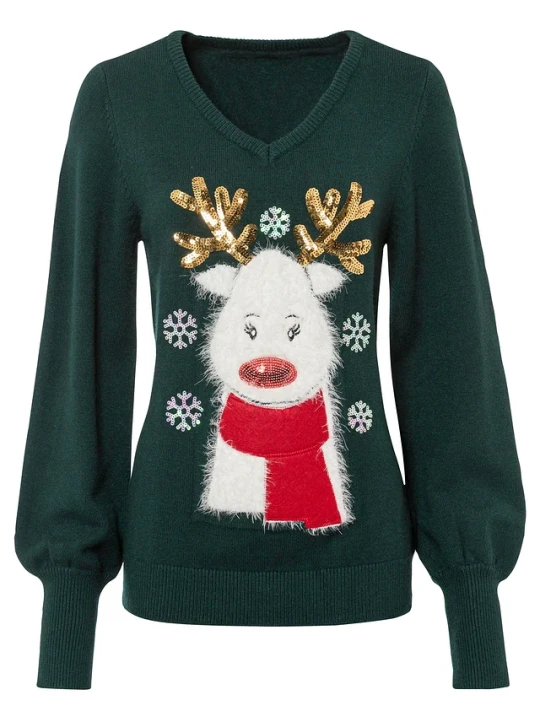 Zdjęcie produktu Cienki sweter z miękkiej mieszanki wiskozy BonPrix zielony