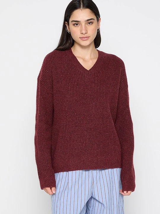 Zdjęcie produktu Sweter Calvin Klein ciemnoczerwony