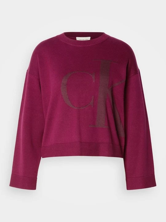 Zdjęcie produktu Sweter Calvin Klein Jeans bordowy
