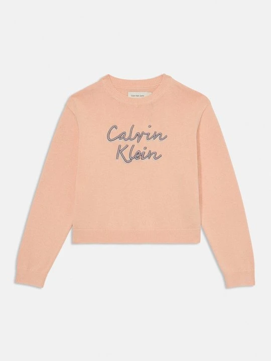 Zdjęcie produktu Sweter Calvin Klein Jeans jasnoróżowy