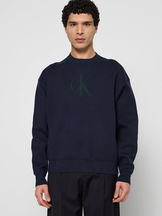 Zdjęcie produktu Sweter Calvin Klein Jeans granatowy