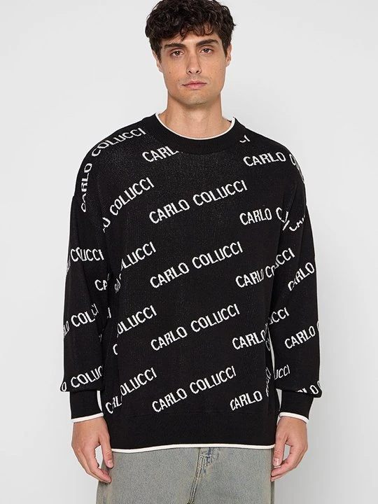 Zdjęcie produktu Sweter Carlo Colucci czarny