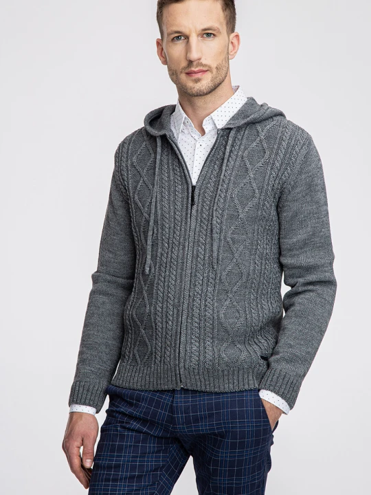 Zdjęcie produktu Sweter CASSIANO SWPR000504 Giacomo Conti szary