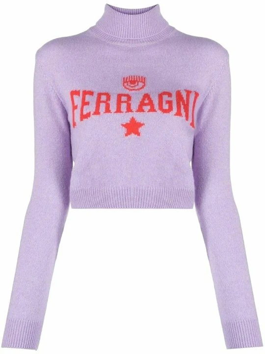 Zdjęcie produktu Sweter Chiara Ferragni liliowy