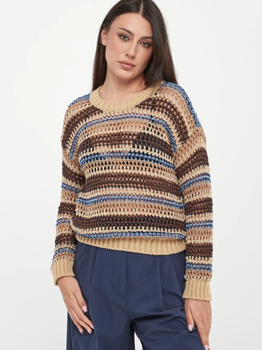 Zdjęcie produktu Sweter damski ażurowy lniany Onirica WEEKEND MAX MARA