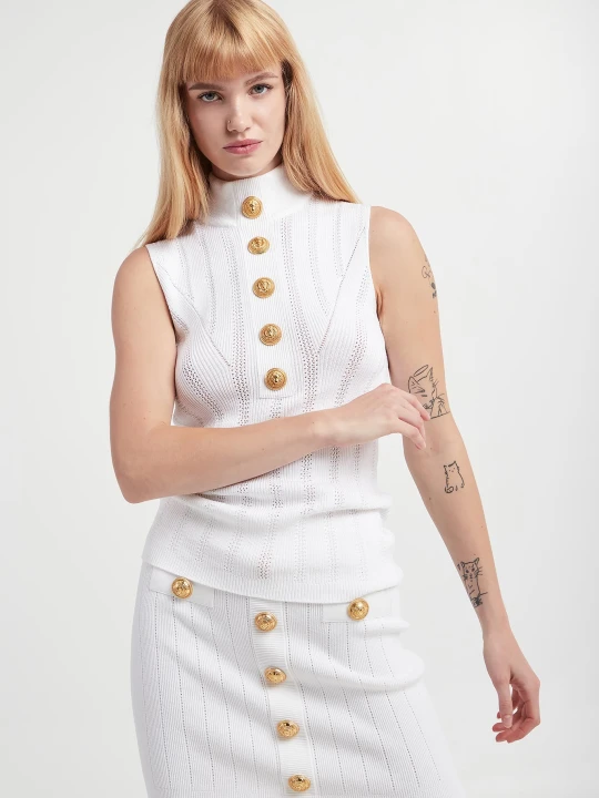 Zdjęcie produktu Top damski dzianinowy BALMAIN