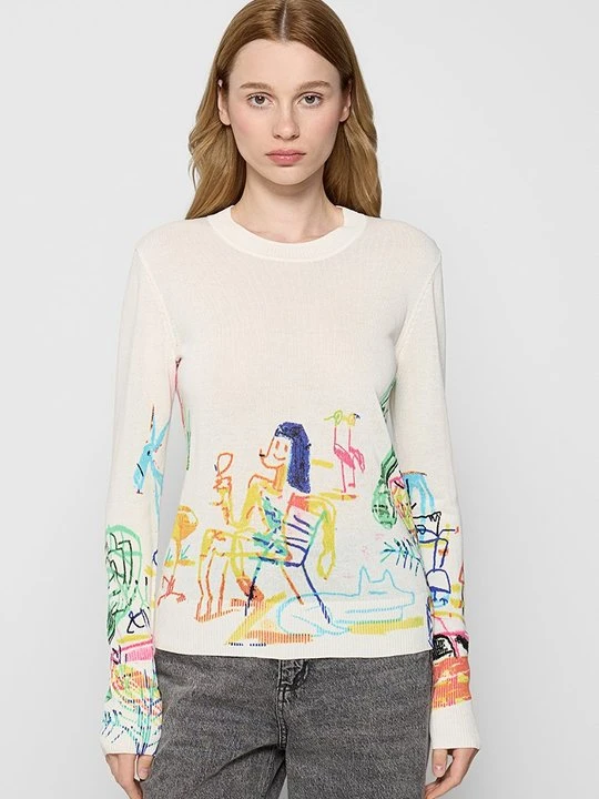Zdjęcie produktu Sweter Desigual mleczny