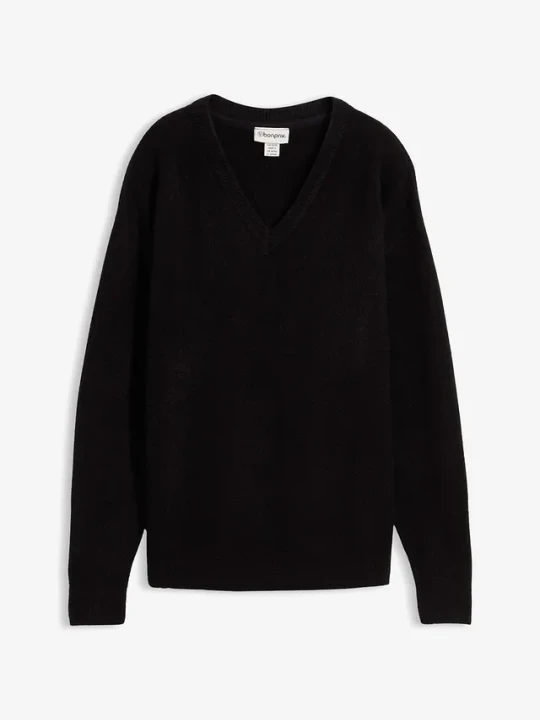 Zdjęcie produktu Sweter dzianinowy oversize BonPrix czarny
