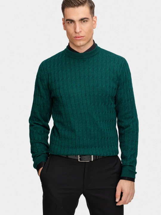 Zdjęcie produktu Sweter EDMONDO 01055B60RRA Giacomo Conti zielony