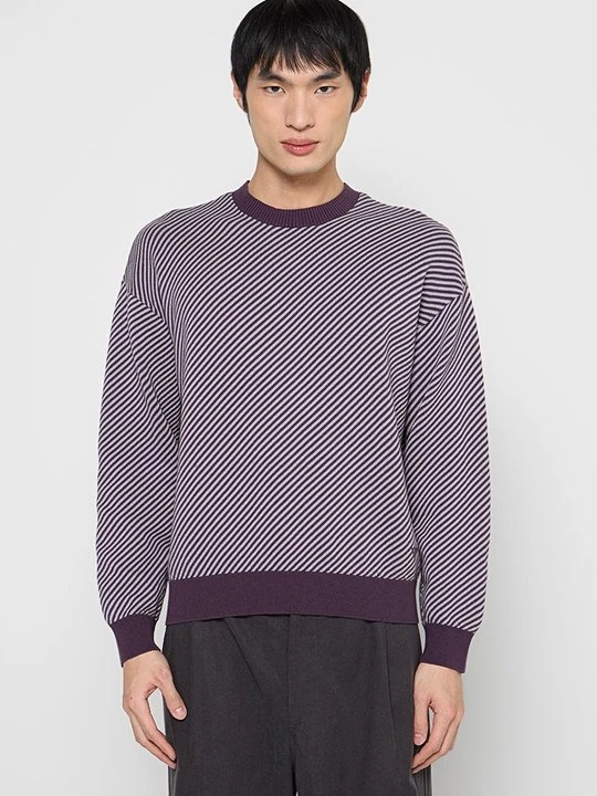 Zdjęcie produktu Sweter Emporio Armani ciemnoliliowy