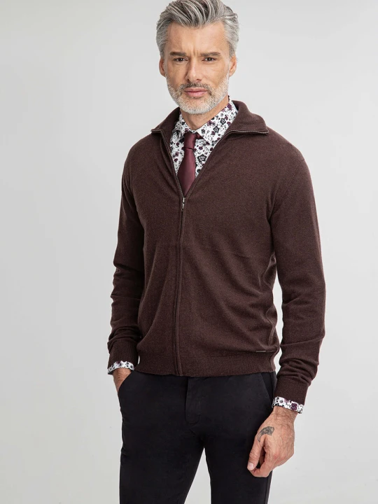 Zdjęcie produktu Sweter GABRIELE 01041A81SRA Giacomo Conti ciemnobrazowy