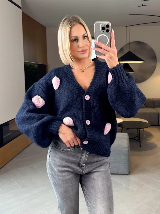 Zdjęcie produktu Sweter Granatowy Dalla ClothStore