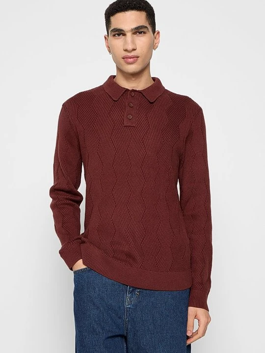 Zdjęcie produktu Sweter Hollister Co. bordowy