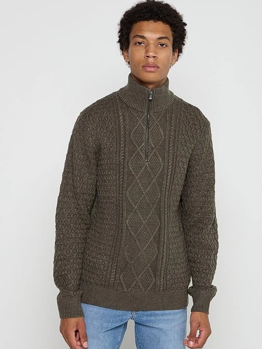 Zdjęcie produktu Sweter Jack&Jones oliwkowy