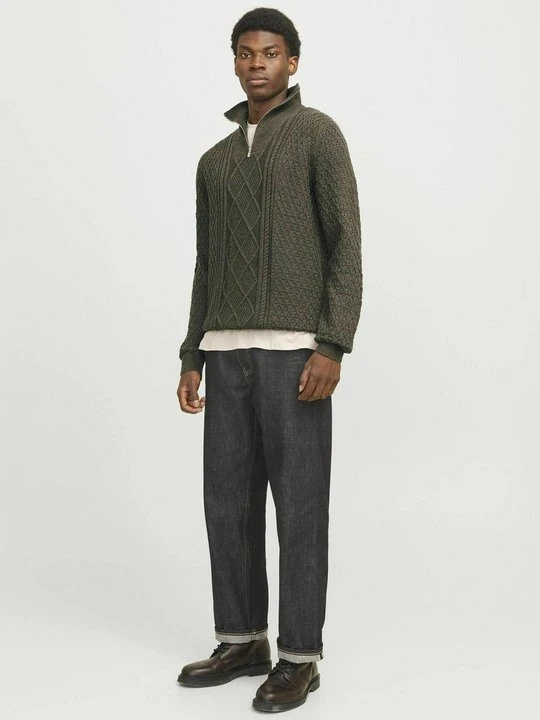Zdjęcie produktu Sweter Jack&Jones oliwkowy
