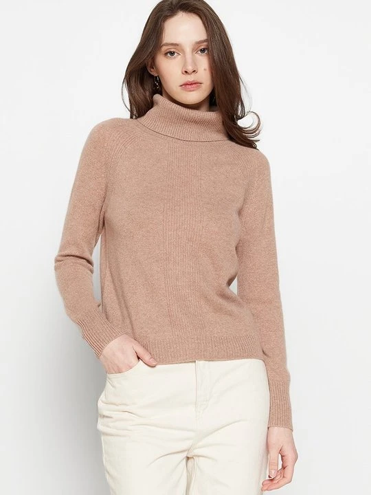 Zdjęcie produktu Sweter Just Cashmere jasnobrązowy
