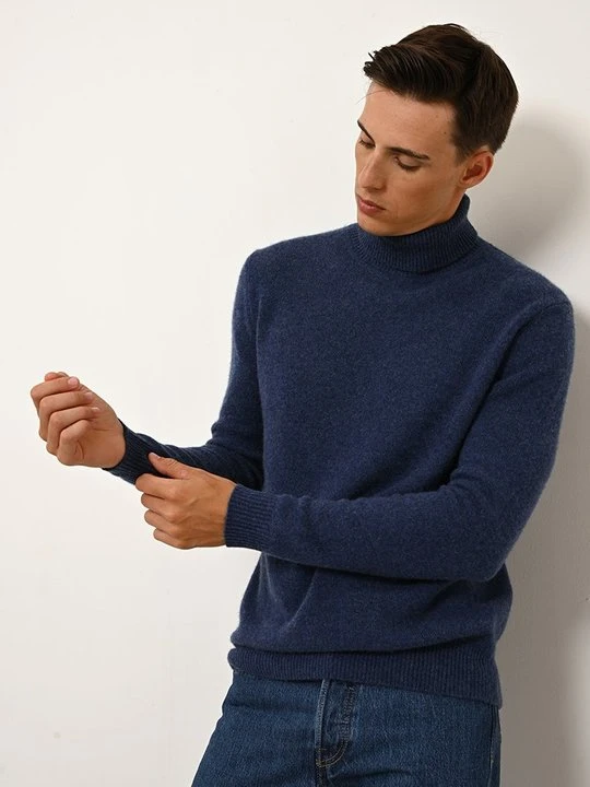 Zdjęcie produktu Sweter Just Cashmere niebieski