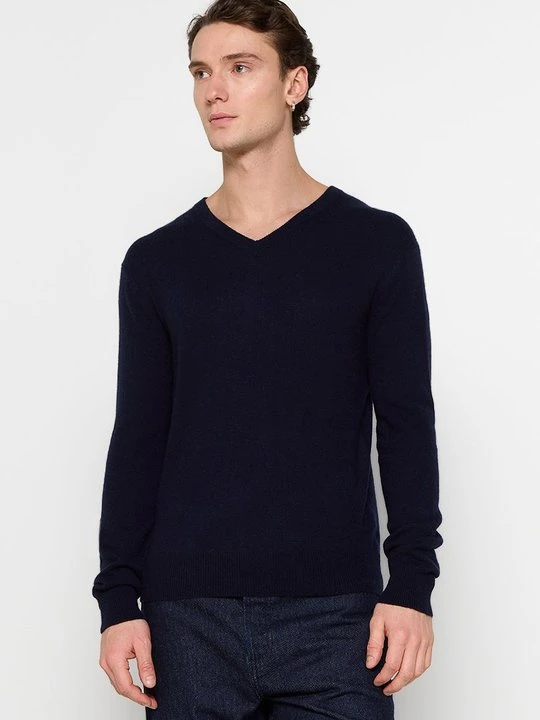 Zdjęcie produktu Sweter Just Cashmere granatowy