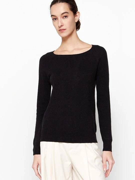 Zdjęcie produktu Sweter Just Cashmere antracytowy melanż