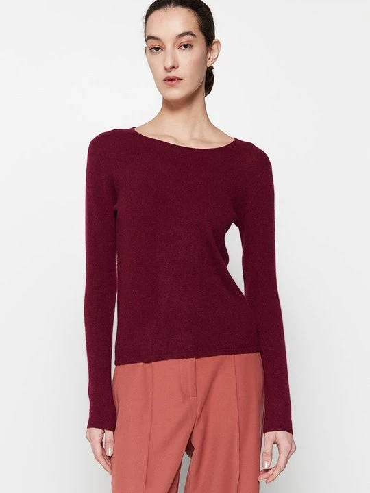 Zdjęcie produktu Sweter Just Cashmere bordowy