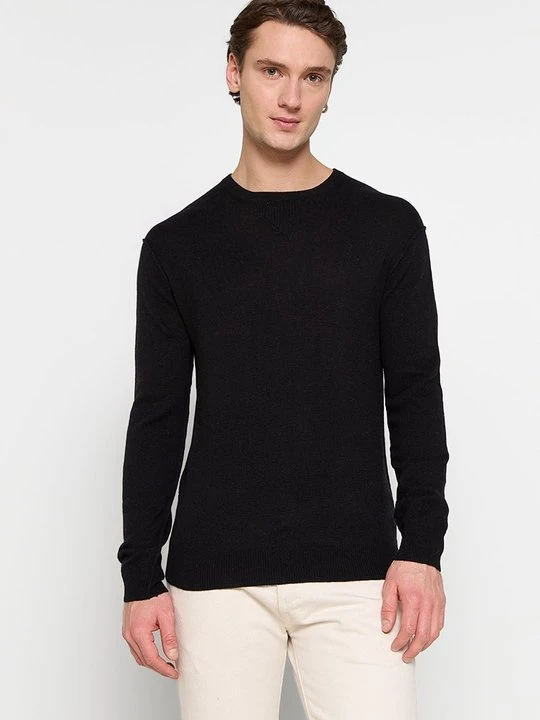Zdjęcie produktu Sweter Just Cashmere antracytowy melanż