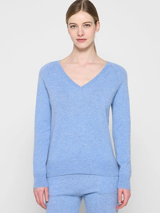 Zdjęcie produktu Sweter Just Cashmere jasnoniebieski