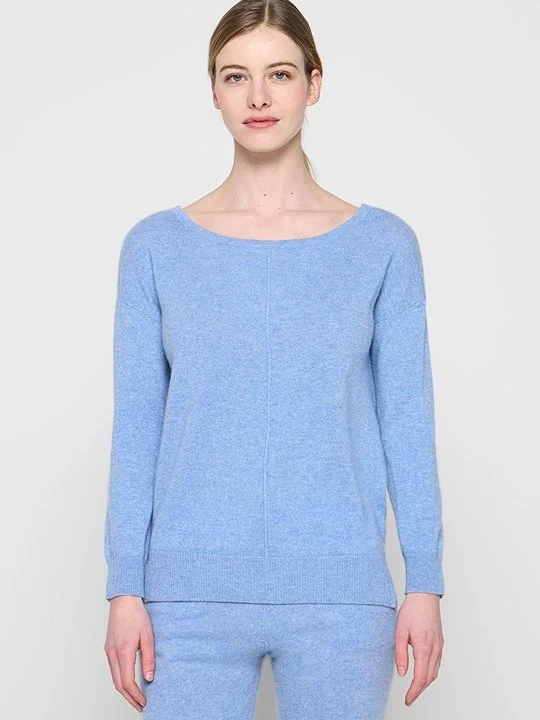 Zdjęcie produktu Sweter Just Cashmere jasnoniebieski
