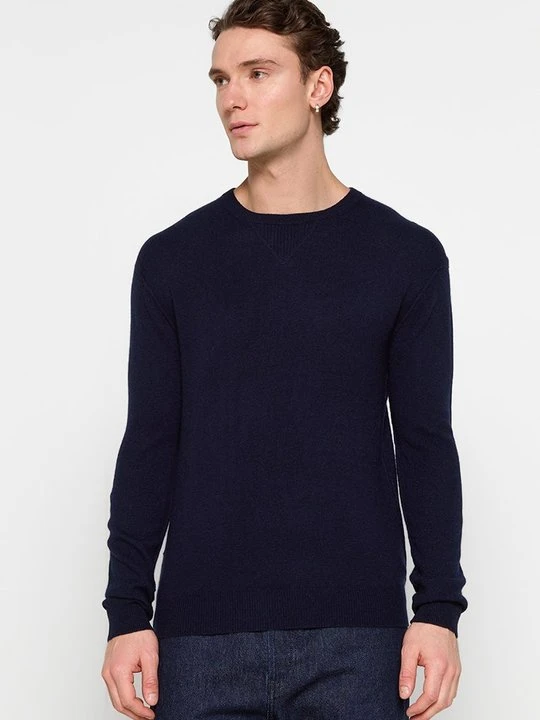 Zdjęcie produktu Sweter Just Cashmere granatowy