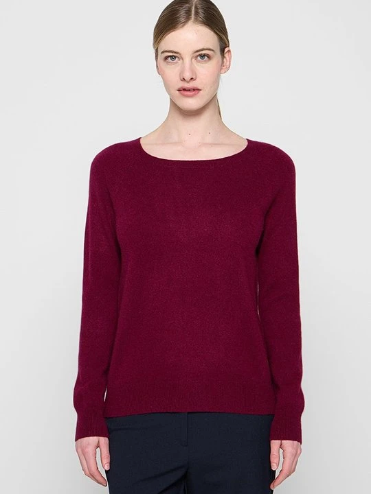 Zdjęcie produktu Sweter Just Cashmere bordowy
