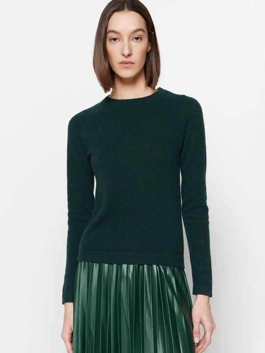 Zdjęcie produktu Sweter Just Cashmere ciemnozielony